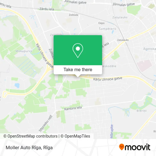 Карта Moller Auto Rīga