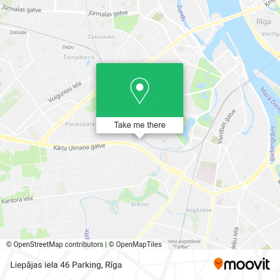 Карта Liepājas iela 46 Parking
