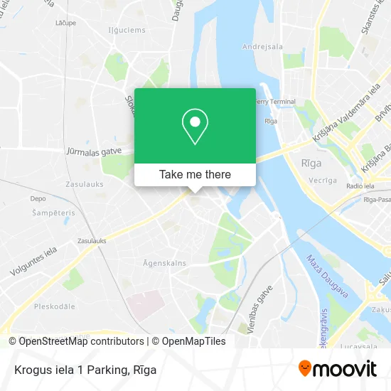 Карта Krogus iela 1 Parking