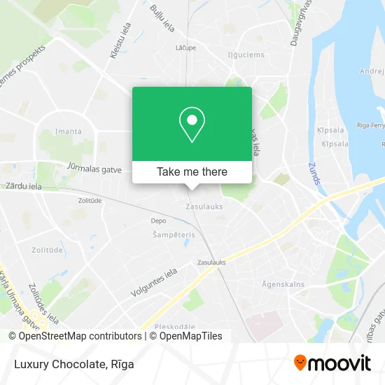 Luxury Chocolate map