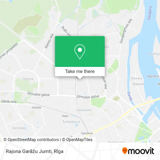 Rajona Garāžu Jumti map
