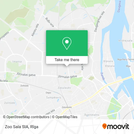 Карта Zoo Sala SIA