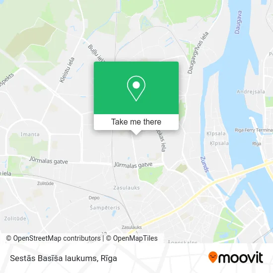 Карта Sestās Basīša laukums