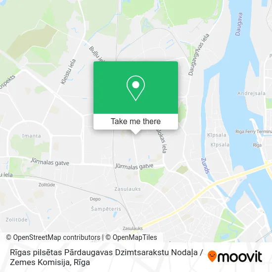 Карта Rīgas pilsētas Pārdaugavas Dzimtsarakstu Nodaļa / Zemes Komisija