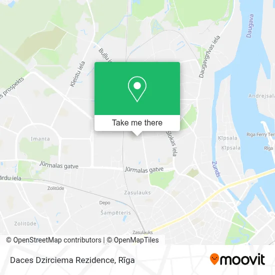 Daces Dzirciema Rezidence map