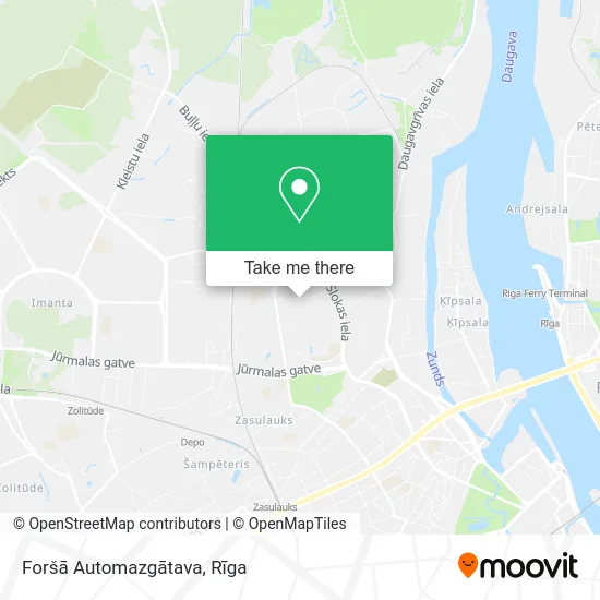 Карта Foršā Automazgātava