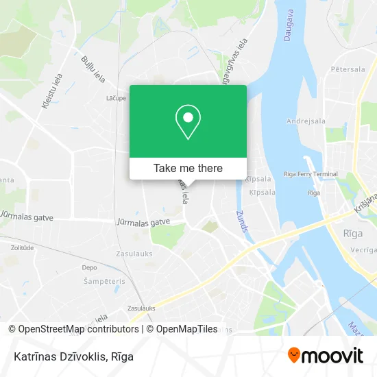 Карта Katrīnas Dzīvoklis