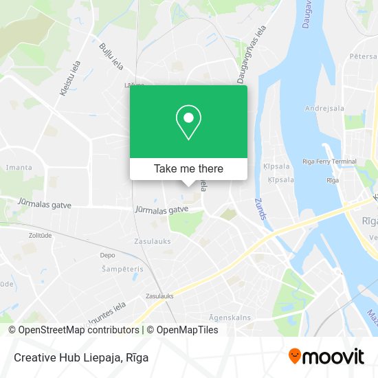 Карта Creative Hub Liepaja