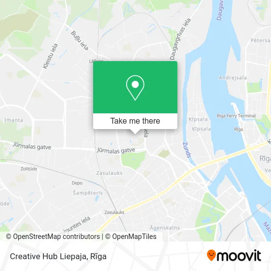 Карта Creative Hub Liepaja
