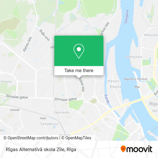 Карта Rīgas Alternatīvā skola Zīle