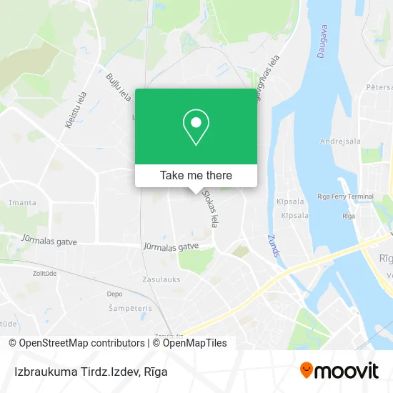 Карта Izbraukuma Tirdz.Izdev