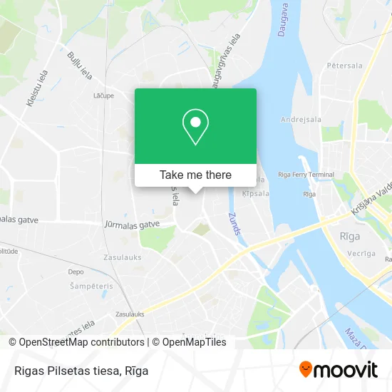 Карта Rigas Pilsetas tiesa