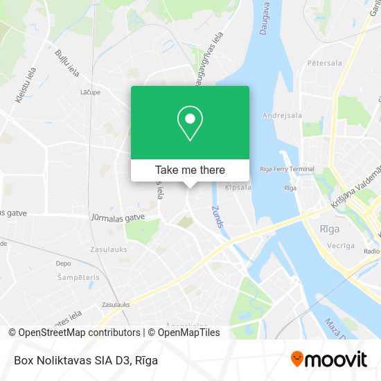 Карта Box Noliktavas SIA D3