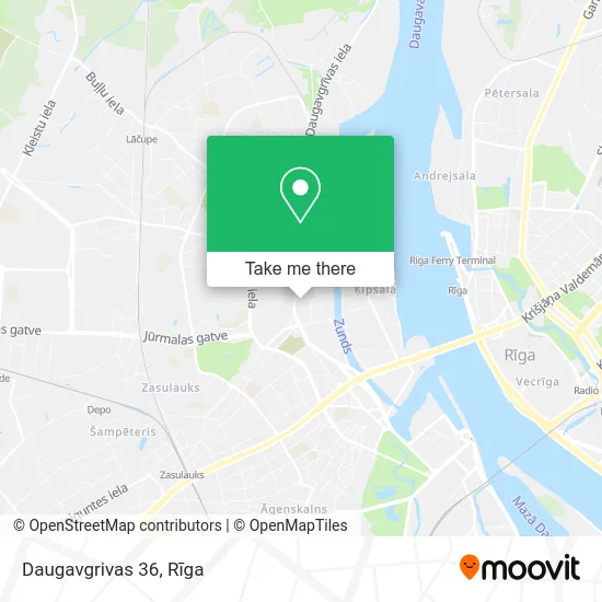 Карта Daugavgrivas 36