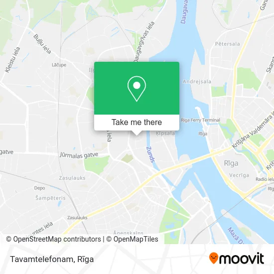 Карта Tavamtelefonam