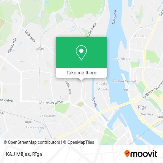 Карта K&J Mājas