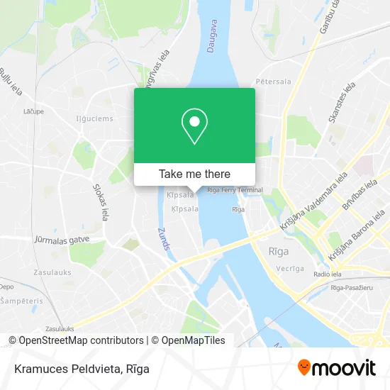 Карта Kramuces Peldvieta