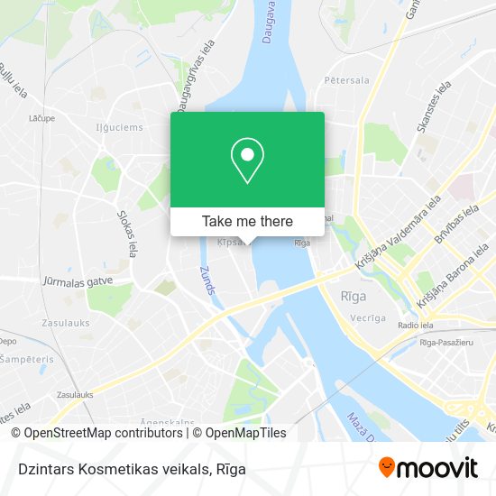 Карта Dzintars Kosmetikas veikals