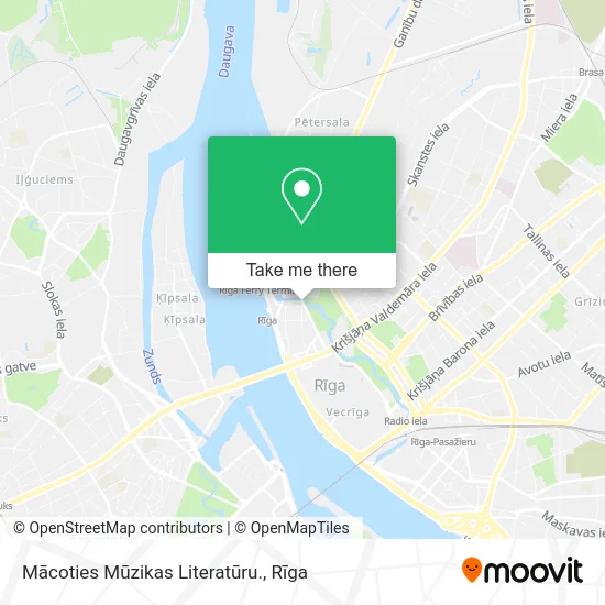 Карта Mācoties Mūzikas Literatūru.