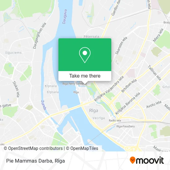 Карта Pie Mammas Darba