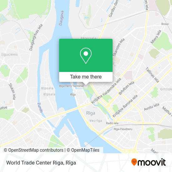 Карта World Trade Center Riga