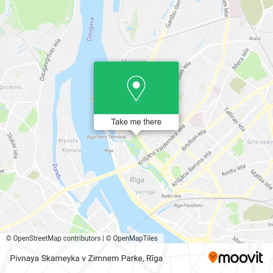 Карта Pivnaya Skameyka v Zimnem Parke