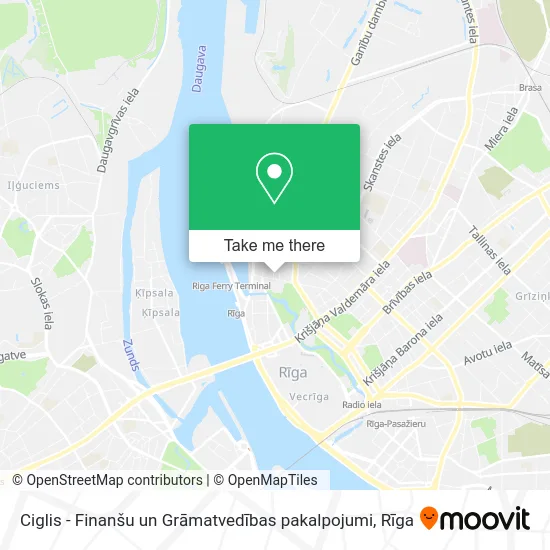 Карта Ciglis - Finanšu un Grāmatvedības pakalpojumi