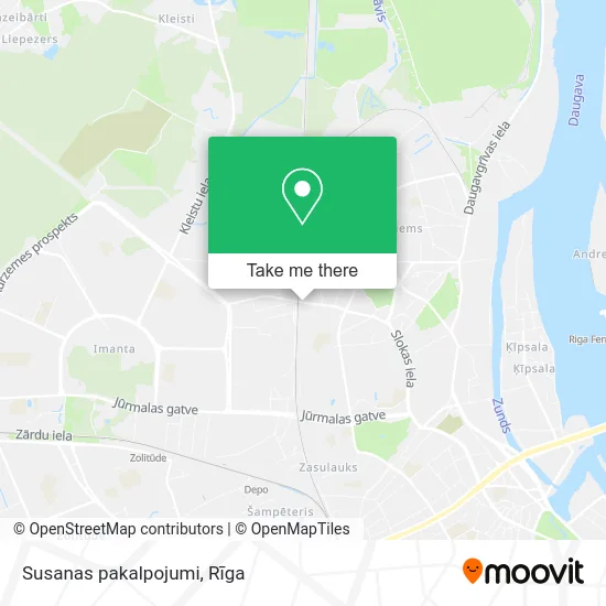 Карта Susanas pakalpojumi