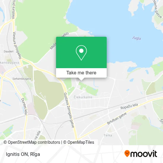Ignitis ON map