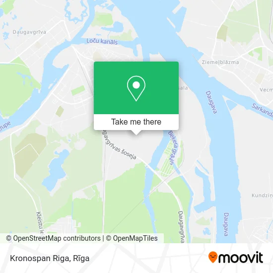 Kronospan Riga map