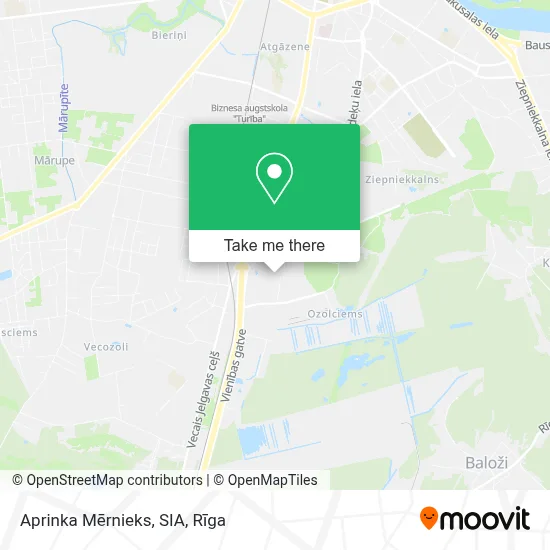 Aprinka Mērnieks, SIA map