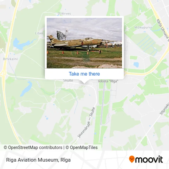 Riga Aviation Museum map