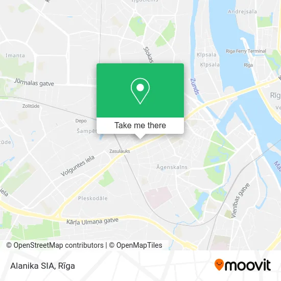 Alanika SIA map