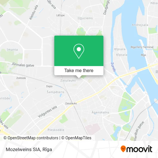 Карта Mozelweins SIA