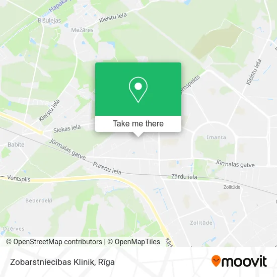 Карта Zobarstniecibas Klinik