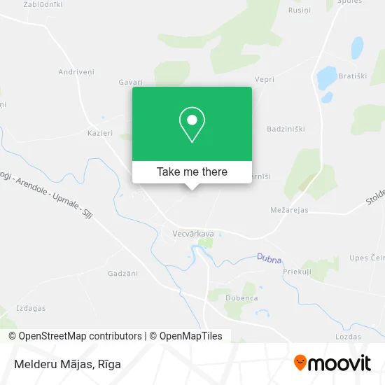 Melderu Mājas map