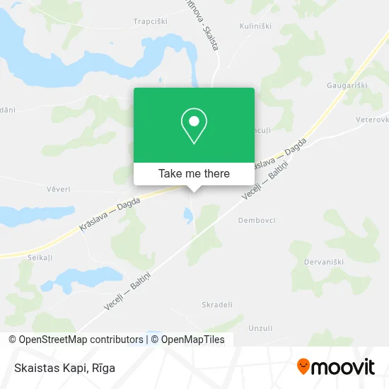 Skaistas Kapi map