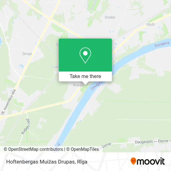 Hoftenbergas Muižas Drupas map