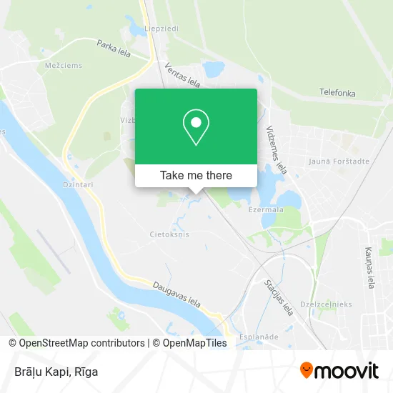Brāļu Kapi map