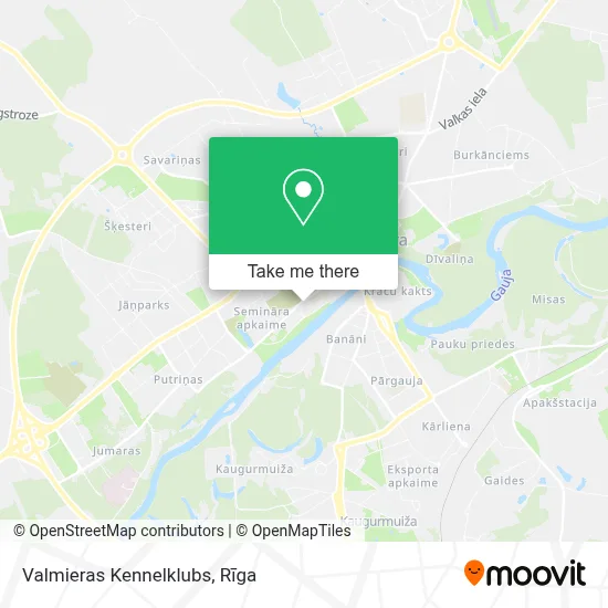 Valmieras Kennelklubs map