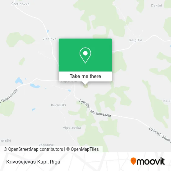 Krivošejevas Kapi map