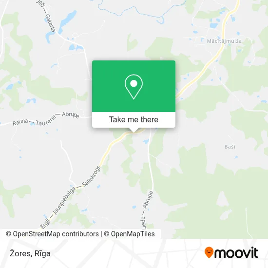 Žores map