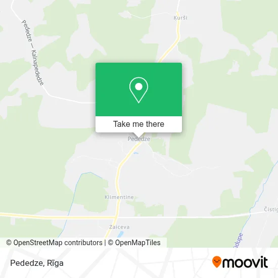 Pededze map