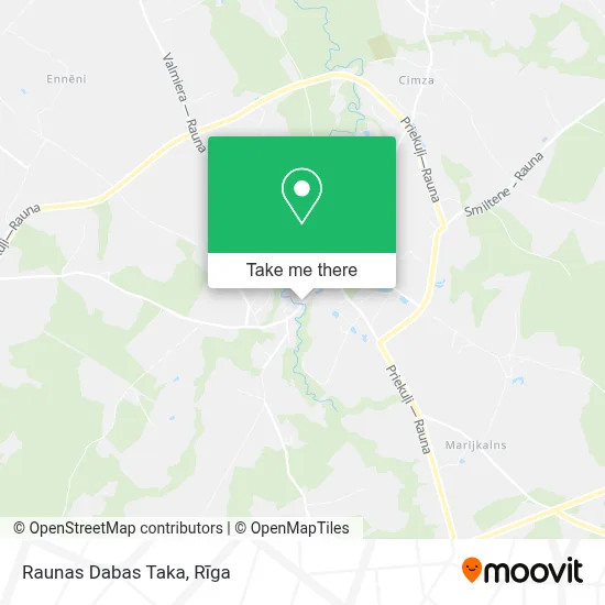 Raunas Dabas Taka map