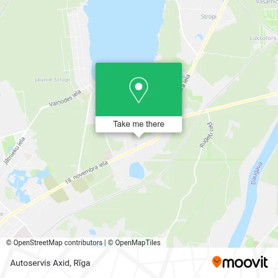 Autoservis Axid map