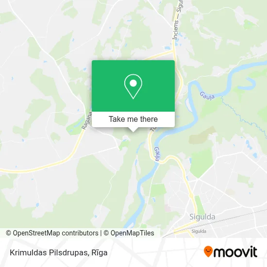 Krimuldas Pilsdrupas map