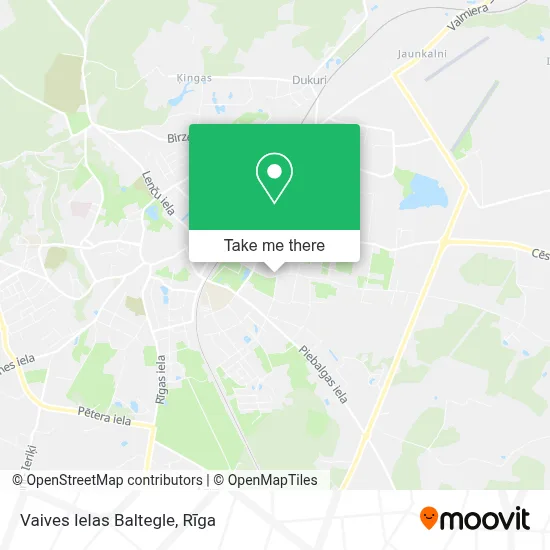 Vaives Ielas Baltegle map