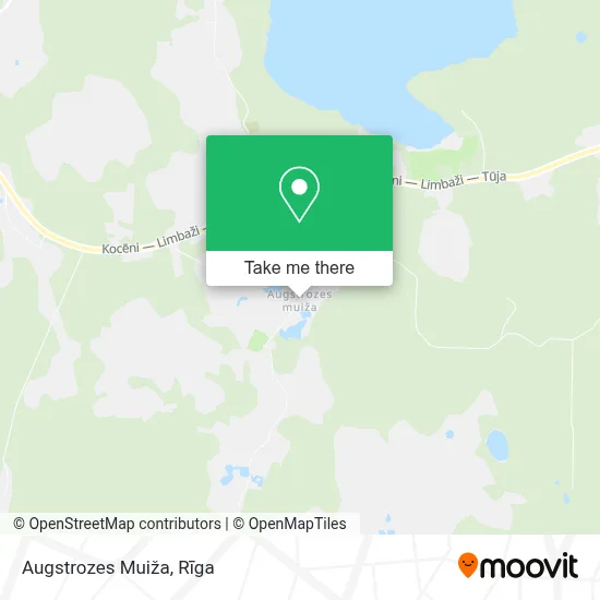 Augstrozes Muiža map