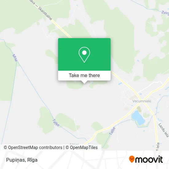 Pupiņas map