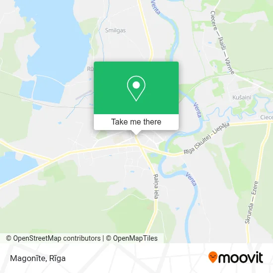 Magonīte map